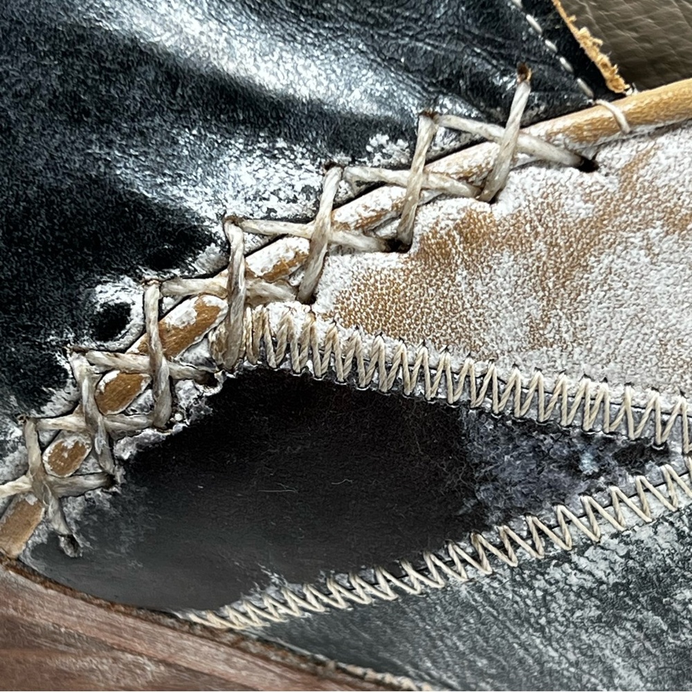 Freebird Multicolor Patchwork Heeled Boots - image 11